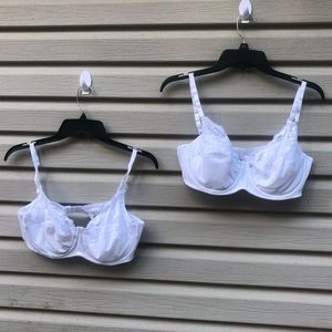 2 NEW 38C lace accent padded underwire bras Kmart